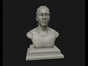 kawhi leonard 3d portrait sculpture ready to 3d print 3d print model 3D 打印模型