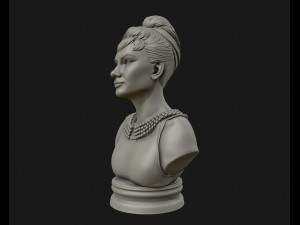 audrey hepburn 3d portrait model ready to 3d print 3d print model 3Dプリントモデル