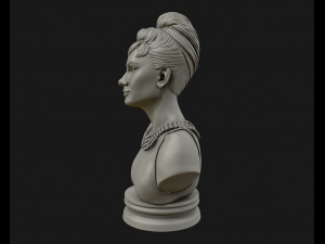 audrey hepburn 3d portrait model ready to 3d print 3d print model 3Dプリントモデル