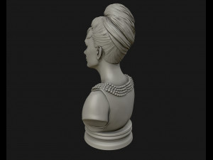 audrey hepburn 3d portrait model ready to 3d print 3d print model 3Dプリントモデル