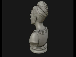 audrey hepburn 3d portrait model ready to 3d print 3d print model 3D Print Model