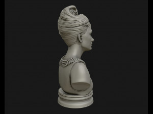 audrey hepburn 3d portrait model ready to 3d print 3d print model 3Dプリントモデル