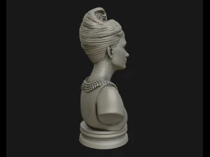 audrey hepburn 3d portrait model ready to 3d print 3d print model 3D Print Model