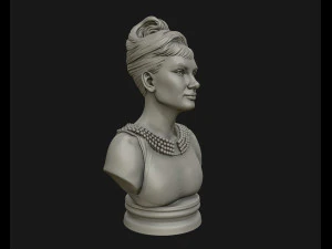 audrey hepburn 3d portrait model ready to 3d print 3d print model 3D Print Model