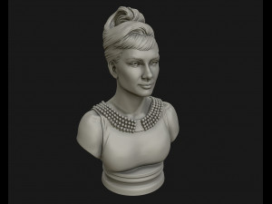 audrey hepburn 3d portrait model ready to 3d print 3d print model 3Dプリントモデル