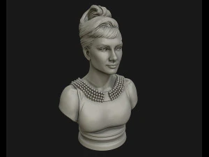 audrey hepburn 3d portrait model ready to 3d print 3d print model 3D Print Model