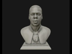 patung potret jay z siap cetak 3d model cetak 3d Model Cetak 3D