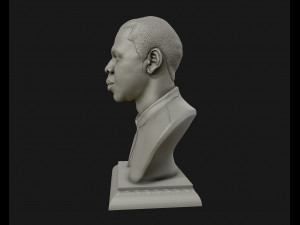 jay z portrait sculpture ready to 3d print 3d print model 3D Print Model