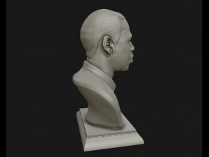 jay z portrait sculpture ready to 3d print 3d print model 3D Print Model