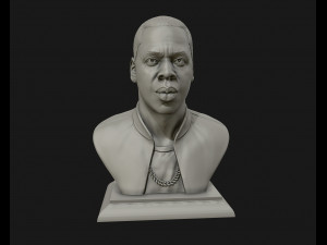 jay z portrait sculpture ready to 3d print 3d print model 3D Print Model