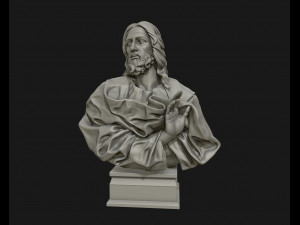 jesus christ sculpture ready to 3d print 3d print model Modello di stampa 3D