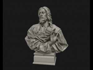 jesus christ sculpture ready to 3d print 3d print model Modello di stampa 3D