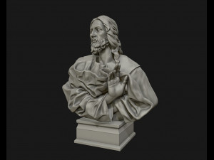 jesus christ sculpture ready to 3d print 3d print model Modello di stampa 3D