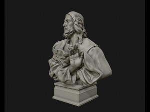 jesus christ sculpture ready to 3d print 3d print model Modello di stampa 3D