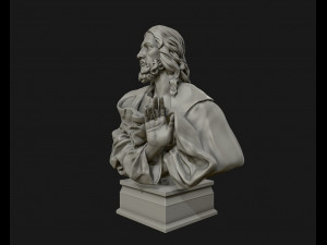 jesus christ sculpture ready to 3d print 3d print model Modello di stampa 3D