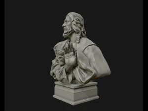 jesus christ sculpture ready to 3d print 3d print model 3D Print Model