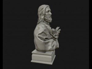 jesus christ sculpture ready to 3d print 3d print model Modello di stampa 3D