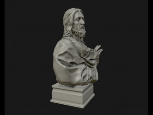 jesus christ sculpture ready to 3d print 3d print model Modello di stampa 3D