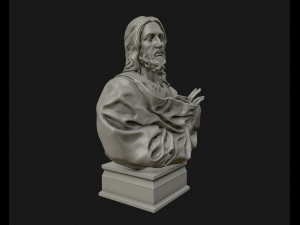 jesus christ sculpture ready to 3d print 3d print model Modello di stampa 3D