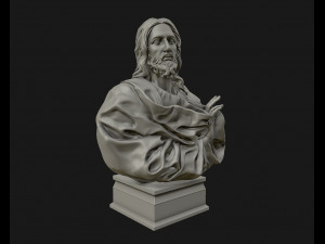 jesus christ sculpture ready to 3d print 3d print model Modello di stampa 3D