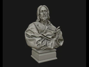 jesus christ sculpture ready to 3d print 3d print model 3D Print Model