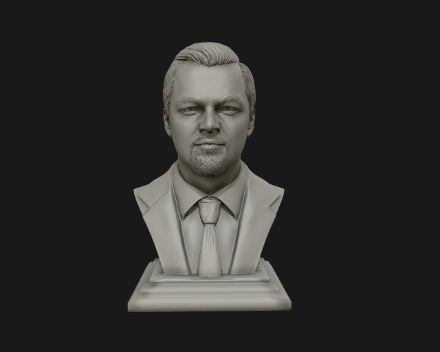 leonardo dicaprio 3d sculpture model ready to 3d print 3d print model 3D Baskı Modeli .c4d .max .obj .3ds .fbx .stl .blend 