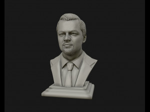leonardo dicaprio 3d sculpture model ready to 3d print 3d print model 3D Baskı Modeli