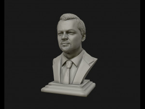 leonardo dicaprio 3d sculpture model ready to 3d print 3d print model 3D Baskı Modeli