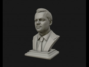 leonardo dicaprio 3d sculpture model ready to 3d print 3d print model 3D Baskı Modeli