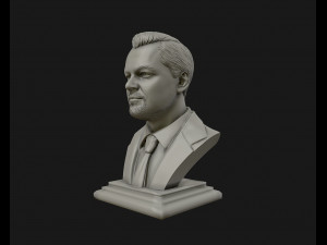 leonardo dicaprio 3d sculpture model ready to 3d print 3d print model 3D Baskı Modeli
