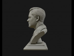leonardo dicaprio 3d sculpture model ready to 3d print 3d print model 3D Baskı Modeli