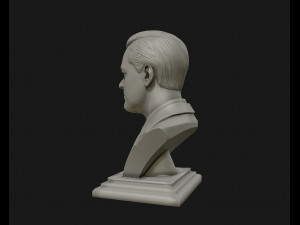 leonardo dicaprio 3d sculpture model ready to 3d print 3d print model 3D Baskı Modeli