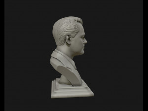 leonardo dicaprio 3d sculpture model ready to 3d print 3d print model 3D Baskı Modeli