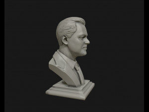 leonardo dicaprio 3d sculpture model ready to 3d print 3d print model 3D Baskı Modeli