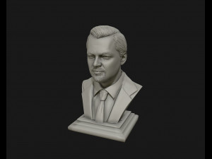 leonardo dicaprio 3d sculpture model ready to 3d print 3d print model 3D Baskı Modeli