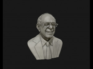 bernie sanders 3d sculpture ready to 3d print 3d print model 3D 프린트 모델