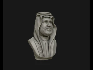 モハマド・ビン・サルマンの肖像彫刻モデル3Dプリントモデル 3Dプリントモデル