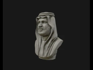 mohammad bin salman portrait sculpture model 3d print model 3D Print Model