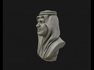 mohammad bin salman portrait sculpture model 3d print model 3D Baskı Modeli