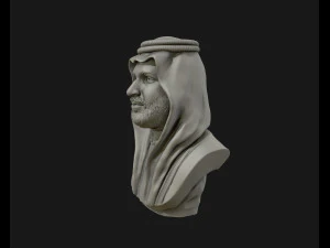 mohammad bin salman portrait sculpture model 3d print model 3D Print Model