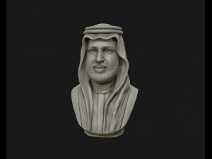 mohammad bin salman portrait sculpture model 3d print model 3D Baskı Modeli