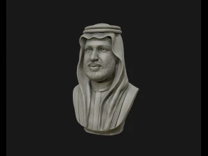mohammad bin salman portrait sculpture model 3d print model 3D Print Model
