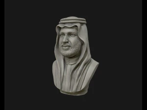 mohammad bin salman portrait sculpture model 3d print model 3D Print Model