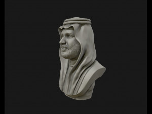 mohammad bin salman portrait sculpture model 3d print model 3D Baskı Modeli