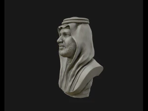 mohammad bin salman portrait sculpture model 3d print model 3D Print Model