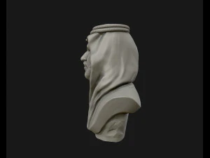mohammad bin salman portrait sculpture model 3d print model 3D Print Model