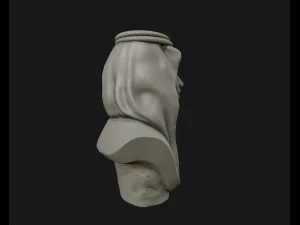 mohammad bin salman portrait sculpture model 3d print model 3D Print Model