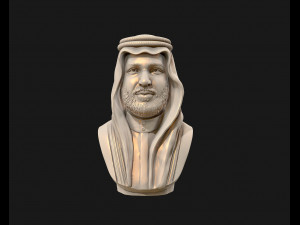 mohammad bin salman portrait sculpture model 3d print model 3D Baskı Modeli