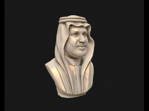 mohammad bin salman portrait sculpture model 3d print model 3D Baskı Modeli