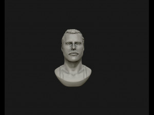 freddie mercury 3d printable portrait 3d print model 3D-printmodel
